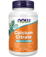 NOW Foods Calcium Citrate - 100 Tablets