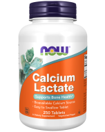 NOW Foods Calcium Lactate - 250 Tablets