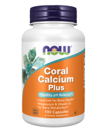 NOW Foods Coral Calcium Plus - 100 Veg Capsules