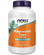 NOW Foods Magnesium 400 mg - 180 Veg Capsules