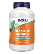 NOW Foods Magnesium Glycinate with BioPerine® - 180 Veg Capsules