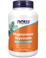 NOW Foods Magnesium Glycinate - 180 Tablets