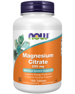 NOW Foods Magnesium Citrate 200 mg - 100 Tablets