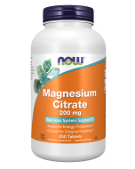 NOW Foods Magnesium Citrate 200 mg - 250 Tablets