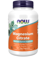 NOW Foods Magnesium Citrate - 120 Veg Capsules