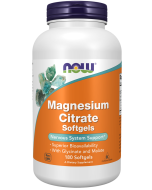 NOW Foods Magnesium Citrate - 180 Softgels