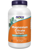 NOW Foods Magnesium Citrate - 180 Softgels