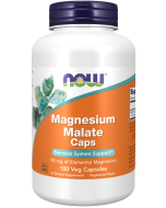 NOW Foods Magnesium Malate Caps - 180 Veg Capsules