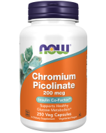 NOW Foods Chromium Picolinate 200 mcg - 250 Veg Capsules