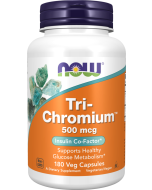 NOW Foods Tri-Chromium™ 500 mcg with Cinnamon - 180 Veg Capsules