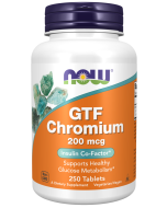 NOW Foods GTF Chromium 200 mcg Yeast Free - 250 Tablets