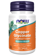 NOW Foods Copper Glycinate - 120 Tablets