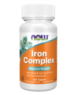 NOW Foods Iron Complex Vegetarian - 100 Tablets