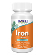 NOW Foods Iron 18 mg - 120 Veg Capsules