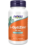 NOW Foods L-OptiZinc® 30 mg - 100 Veg Capsules