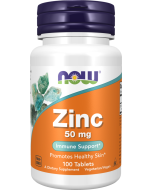 NOW Foods Zinc 50 mg - 100 Tablets