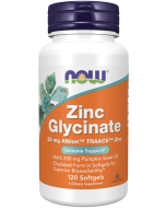 NOW Foods Zinc Glycinate - 120 Softgels