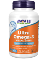 NOW Foods Ultra Omega-3 Fish Oil (Bovine Gelatin) - 90 Softgels