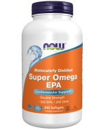 NOW Foods Super Omega EPA Fish Oil, Double Strength - 240 Softgels