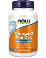 NOW Foods Omega-3 Mini Gels Fish Oil - 180 Softgels