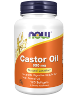 NOW Foods Castor Oil 650 mg - 120 Softgels