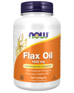 NOW Foods Flax Oil 1000 mg - 100 Softgels