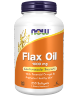 NOW Foods Flax Oil 1000 mg - 250 Softgels