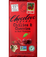 Chocolove Chilies & Cherries in Dark Chocolate, 3.2 oz.