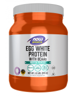 NOW Foods Egg White Protein, Unflavored Powder - 1.2 lb.