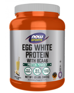 NOW Foods Egg White Protein, Creamy Vanilla Powder - 1.5 lbs.