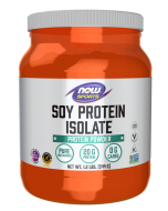 NOW Foods Soy Protein Isolate, Unflavored Powder - 1.2 lbs.