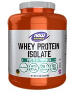 NOW Foods Whey Protein Isolate, Unflavored Powder - 5 lbs.