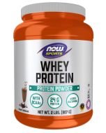 NOW Foods Whey Protein, Creamy Chocolate Powder - 2 lbs.