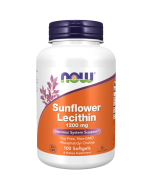 NOW Foods Sunflower Lecithin 1200 mg Soy-Free, Non-GMO - 100 Softgels