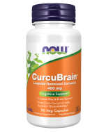 NOW Foods CurcuBrain™ 400 mg - 50 Veg Capsules