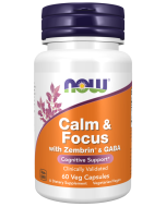 NOW Foods Calm & Focus with Zembrin® & GABA - 60 Veg Capsules