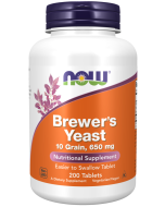 NOW Foods Brewer's Yeast 650 mg - 200 Tablets