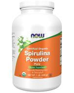 NOW Foods Spirulina, Organic Powder - 1 lb.