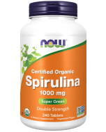 NOW Foods Spirulina Double Strength, 1000 mg Organic - 240 Tablets