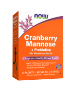 NOW Foods Cranberry Mannose + Probiotics - 24 Packets per Box