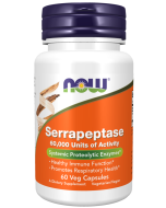 NOW Foods Serrapeptase - 60 Veg Capsules