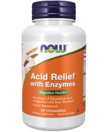 NOW Foods Acid Relief with Enzymes - 60 Chewables