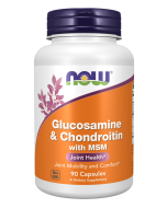 NOW Foods Glucosamine & Chondroitin with MSM - 90 Veg Capsules