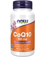 NOW Foods CoQ10 100 mg with Hawthorn Berry - 90 Veg Capsules