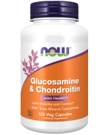 NOW Foods Glucosamine & Chondroitin with Trace Minerals - 120 Veg Capsules