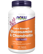 NOW Foods Glucosamine & Chondroitin Extra Strength - 120 Tablets