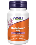 NOW Foods Melatonin 3 mg - 60 Veg Capsules