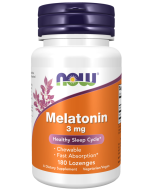 NOW Foods Melatonin 3 mg Chewable - 180 Lozenges