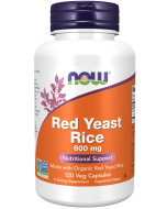 NOW Foods Red Yeast Rice 600 mg - 120 Veg Capsules