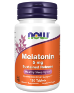 NOW Foods Melatonin 5 mg Sustained Release - 120 Tablets